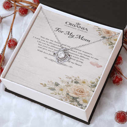 Oriania Love Knot Necklace – Heartfelt Gift for Mother