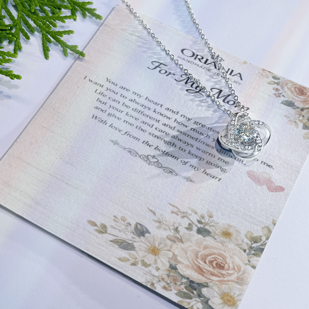 Oriania Love Knot Necklace – Heartfelt Gift for Mother