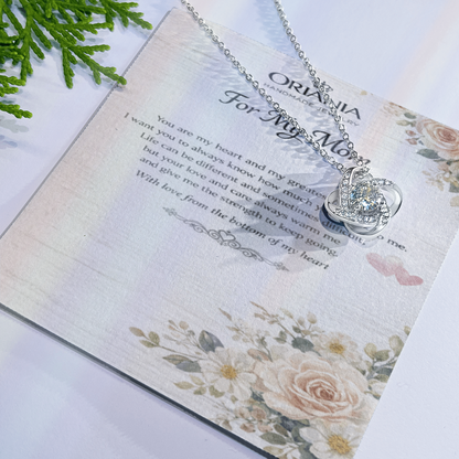Oriania Love Knot Necklace – Heartfelt Gift for Mother