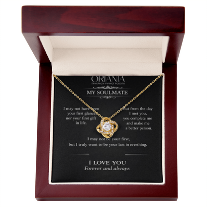 🔥 ORIANIA Love Knot Necklace – Romantic Gift For My Soulmate