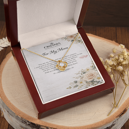 Oriania Love Knot Necklace – Heartfelt Gift for Mother
