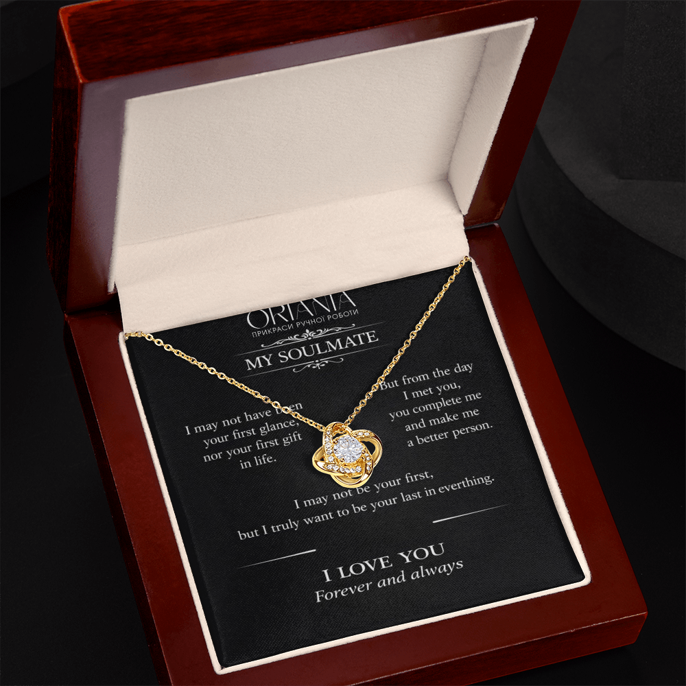 🔥 ORIANIA Love Knot Necklace – Romantic Gift For My Soulmate