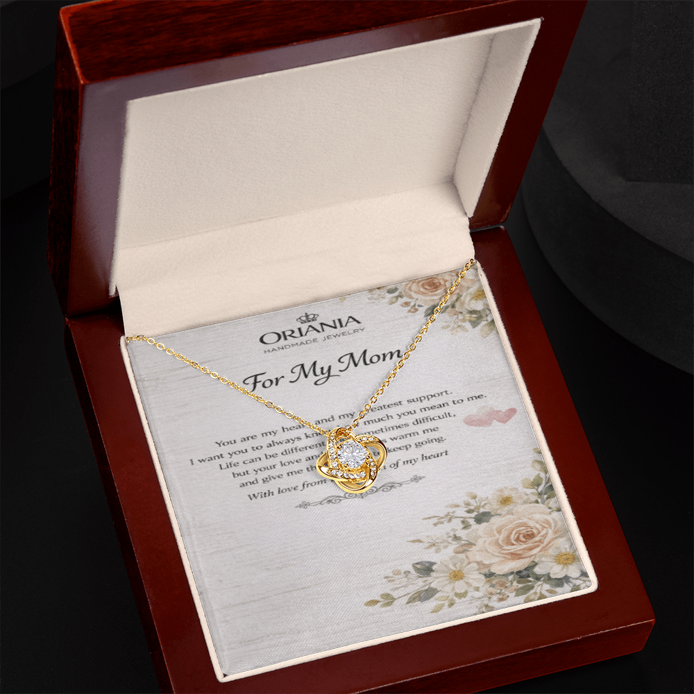 Oriania Love Knot Necklace – Heartfelt Gift for Mother
