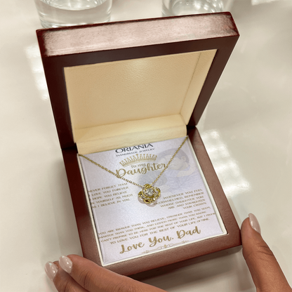 Oriania Love Knot Necklace – Meaningful Gift for Daughter from Dad