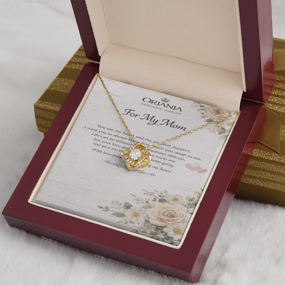 Oriania Love Knot Necklace – Heartfelt Gift for Mother