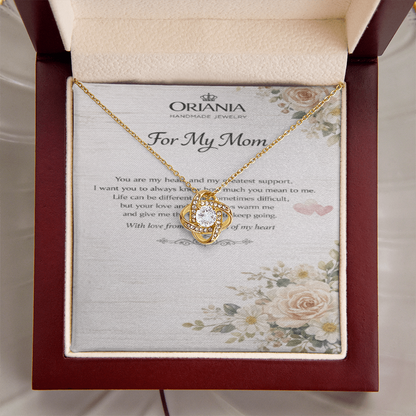 Oriania Love Knot Necklace – Heartfelt Gift for Mother