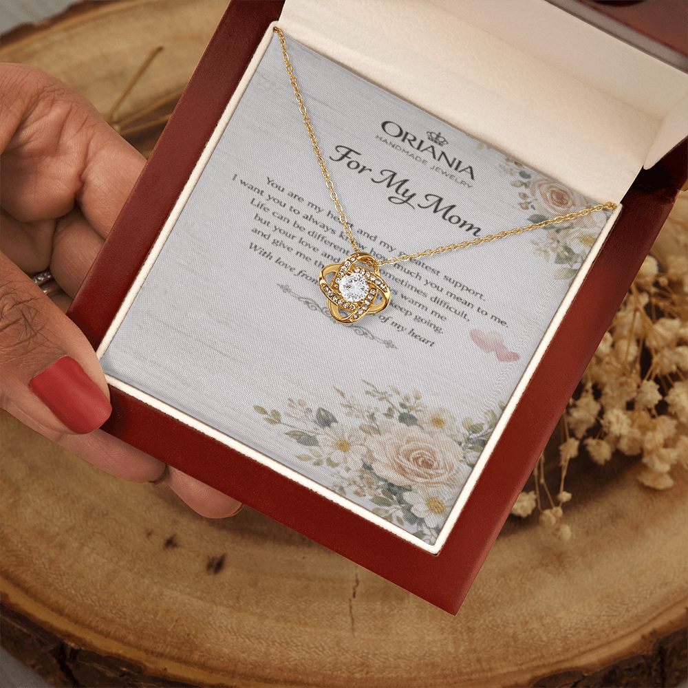 Oriania Love Knot Necklace – Heartfelt Gift for Mother