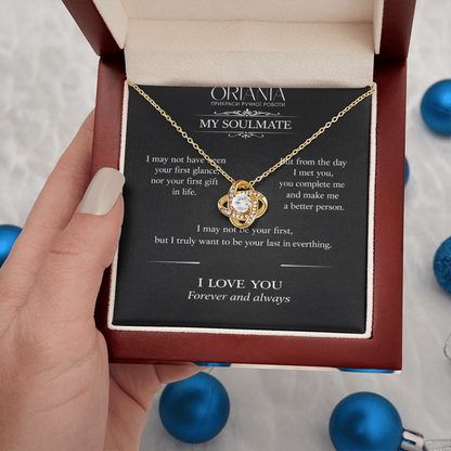 🔥 ORIANIA Love Knot Necklace – Romantic Gift For My Soulmate