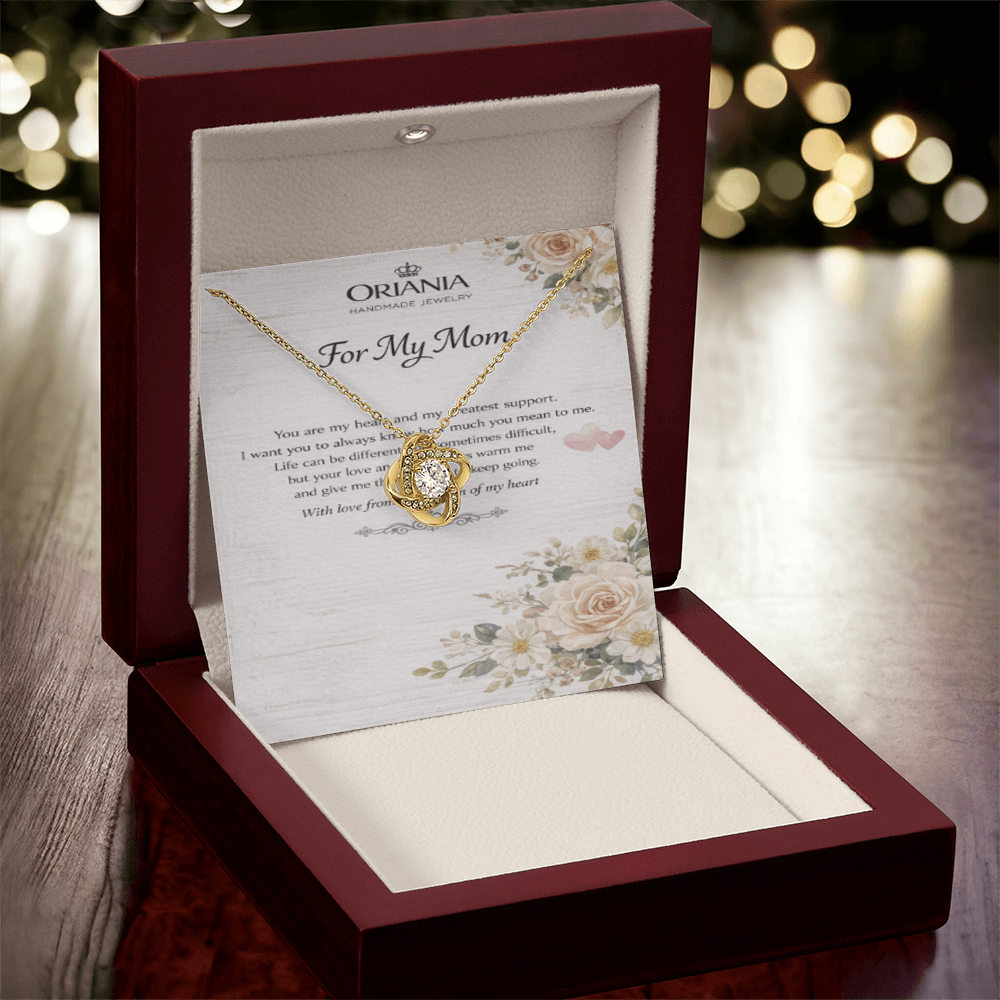 Oriania Love Knot Necklace – Heartfelt Gift for Mother