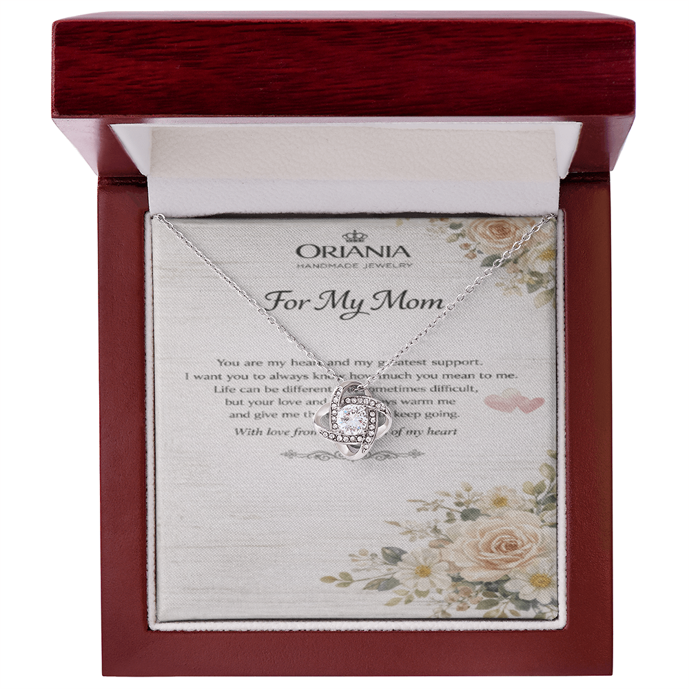 Oriania Love Knot Necklace – Heartfelt Gift for Mother