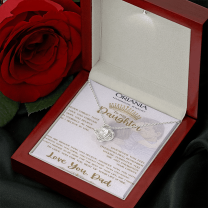 Oriania Love Knot Necklace – Meaningful Gift for Daughter from Dad