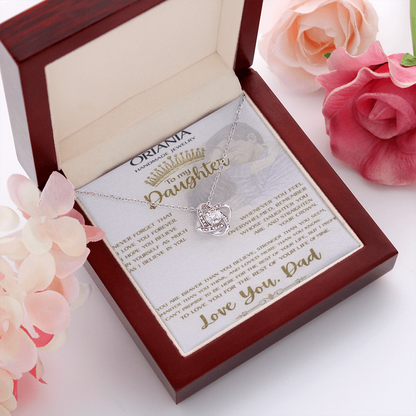 Oriania Love Knot Necklace – Meaningful Gift for Daughter from Dad
