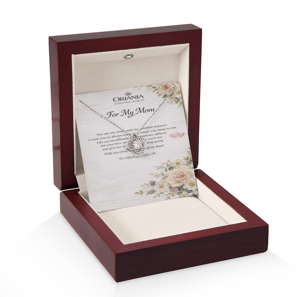 Oriania Love Knot Necklace – Heartfelt Gift for Mother