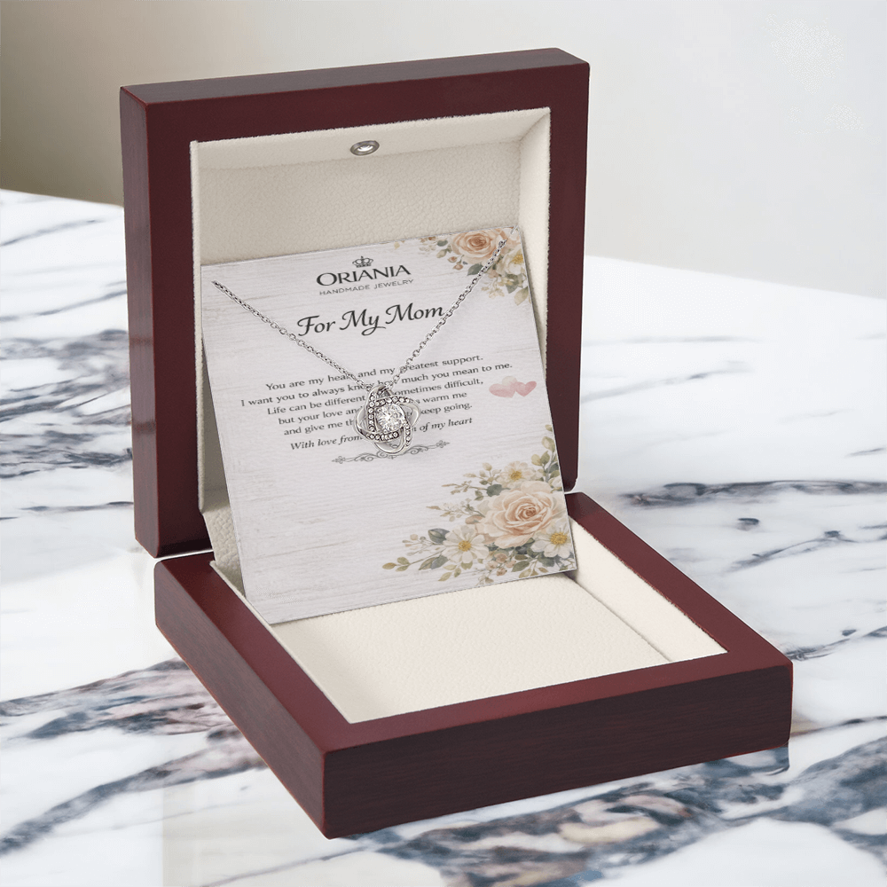 Oriania Love Knot Necklace – Heartfelt Gift for Mother