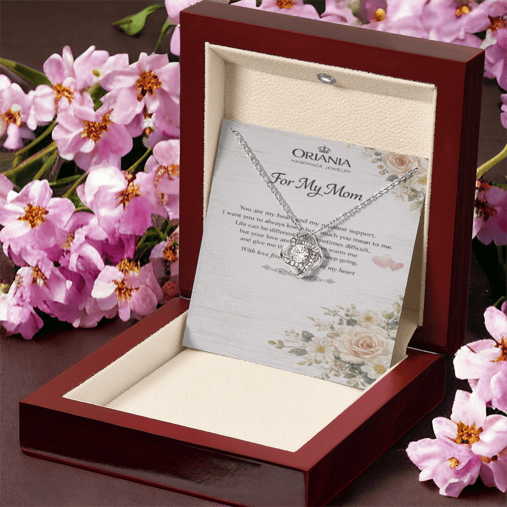 Oriania Love Knot Necklace – Heartfelt Gift for Mother