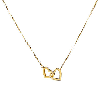 🔥 ORIANIA Necklace – To My Wife | Interlocking Hearts – Forever Love