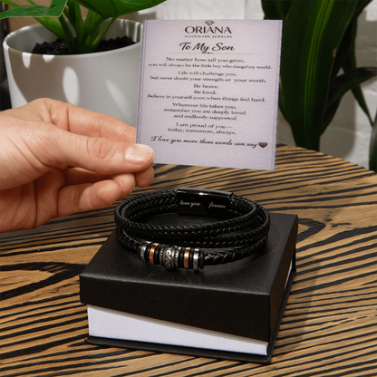 Oriania Love You Forever Bracelet for Son