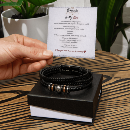 Oriania Love You Forever Bracelet for Son