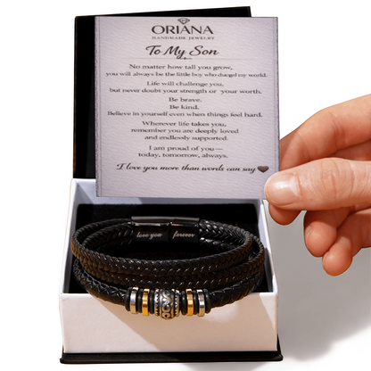 Oriania Love You Forever Bracelet for Son