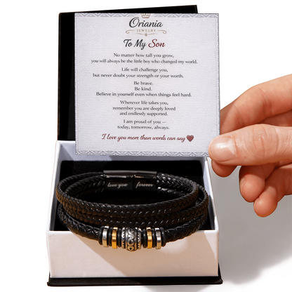 Oriania Love You Forever Bracelet for Son