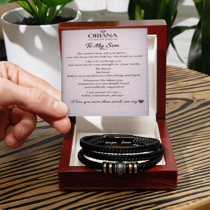 Oriania Love You Forever Bracelet for Son